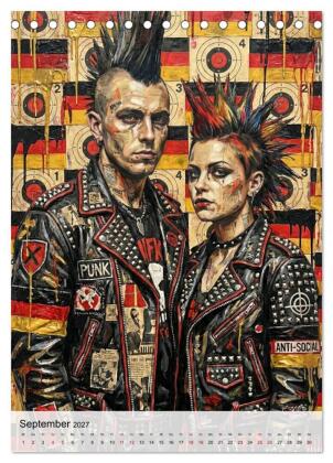 Punk 76 (Tischkalender 2027 DIN A5 hoch), CALVENDO Monatskalender