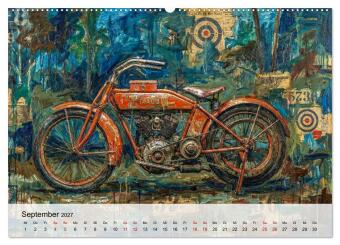 Kult-Motorräder der USA (hochwertiger Premium Wandkalender 2027 DIN A2 quer), Kunstdruck in Hochglanz
