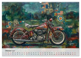 Kult-Motorräder der USA (hochwertiger Premium Wandkalender 2027 DIN A2 quer), Kunstdruck in Hochglanz