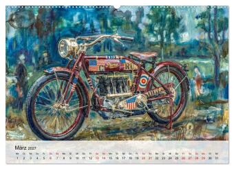 Kult-Motorräder der USA (Wandkalender 2027 DIN A2 quer), CALVENDO Monatskalender