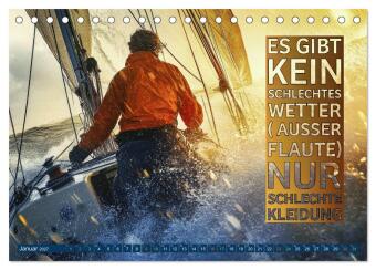 Segeln - mit einem Augenzwinkern (Tischkalender 2027 DIN A5 quer), CALVENDO Monatskalender