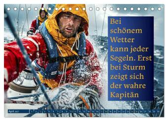 Segeln - mit einem Augenzwinkern (Tischkalender 2027 DIN A5 quer), CALVENDO Monatskalender