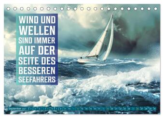 Segeln - mit einem Augenzwinkern (Tischkalender 2027 DIN A5 quer), CALVENDO Monatskalender