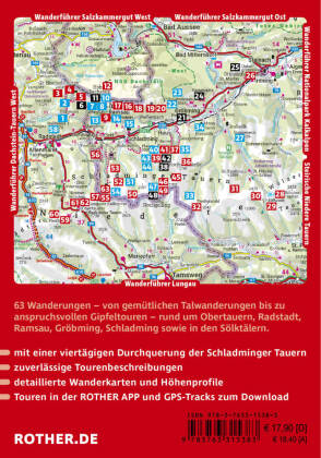 ROTHER Wanderführer Dachstein-Tauern Ost: Bischofsmütze bis Sölkpass. 63 Touren im Dachsteingebirge und in den Schladminger Tauern