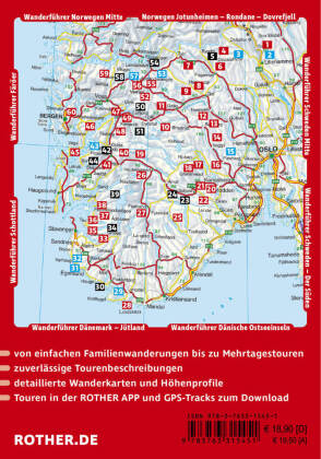ROTHER Wanderführer Norwegen - Der Süden. 60 Fjord- und Bergwanderungen zwischen Oslo, Kap Lindesnes und Sognefjorden