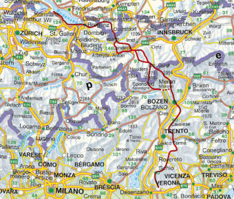 Alpenüberquerung Fernwanderweg E5, Rother Wanderführer