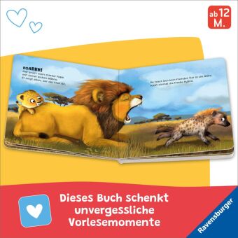 "Hallo, hier bin ich!", ruft der kleine Löwe - Erste Vorlesegeschichte für Kinder ab 1 Jahr