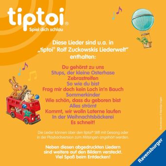 tiptoi® Liederbücher - Rolf Zuckowskis Liederwelt