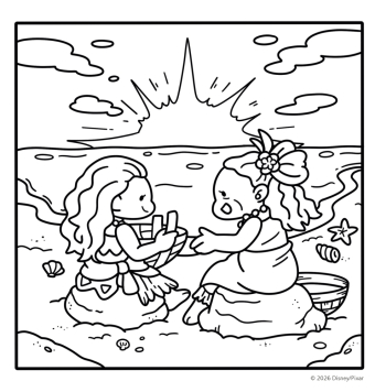 Cozy Coloring Disney - Girl Moments