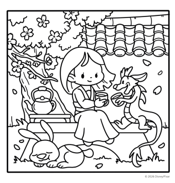 Cozy Coloring Disney - Girl Moments