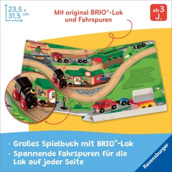 BRIO World: Mein Zug-Buch - Großes Vorlese-Spielbuch mit original BRIO-Zug und Gleisspuren auf jeder Seite