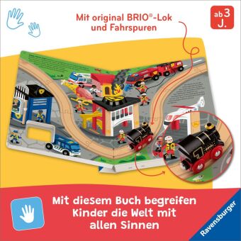 BRIO World: Mein Zug-Buch - Großes Vorlese-Spielbuch mit original BRIO-Zug und Gleisspuren auf jeder Seite