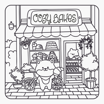 Cozy Coloring - Around Town