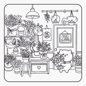 Cozy Coloring - Around Town