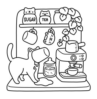 Cozy Coloring - Naughty Cats