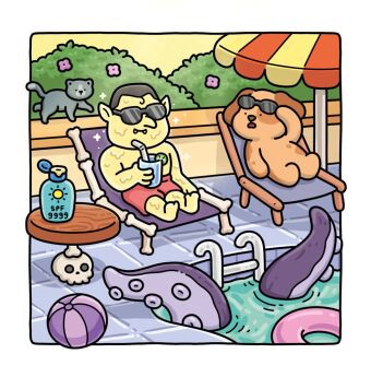 Cozy Coloring - Silly Spooky
