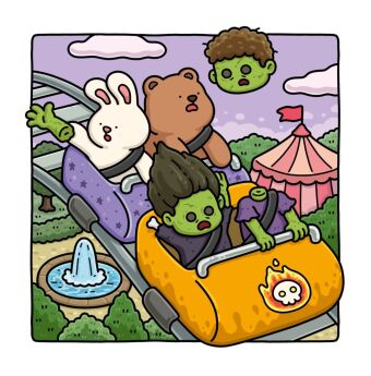 Cozy Coloring - Silly Spooky