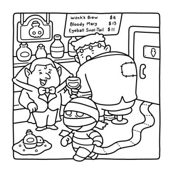Cozy Coloring - Silly Spooky
