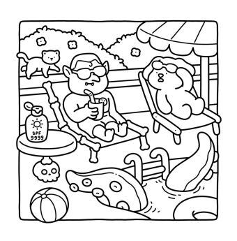 Cozy Coloring - Silly Spooky