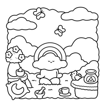 Cozy Coloring - Love Yourself