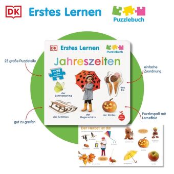 Erstes Lernen Puzzlebuch. Jahreszeiten