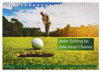 Golf - zwischen Grün und Gedanken (Tischkalender 2027 DIN A5 quer), CALVENDO Monatskalender