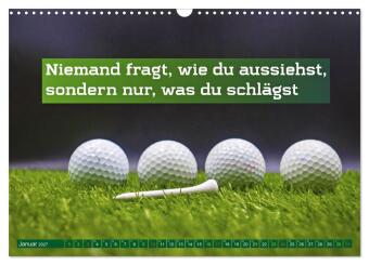 Golf - zwischen Grün und Gedanken (Wandkalender 2027 DIN A3 quer), CALVENDO Monatskalender