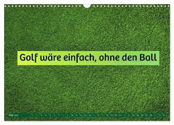 Golf - zwischen Grün und Gedanken (Wandkalender 2027 DIN A3 quer), CALVENDO Monatskalender