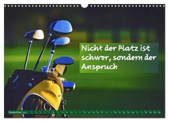 Golf - zwischen Grün und Gedanken (Wandkalender 2027 DIN A3 quer), CALVENDO Monatskalender
