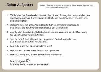 Ich kenne Redewendungen und Sprichwörter im Set