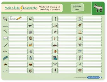 Meine Blitzlesekarten Set 2 zur Leseförderung (4 Lerntafeln mit Stift)