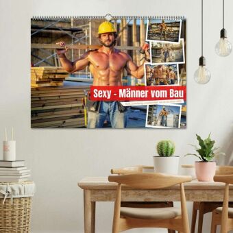 Sexy - Männer vom Bau (Wandkalender 2027 DIN A2 quer), CALVENDO Monatskalender