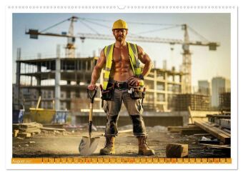 Sexy - Männer vom Bau (Wandkalender 2027 DIN A2 quer), CALVENDO Monatskalender