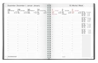 Buchkalender Manager-Timer Tizio Flexicover 2027