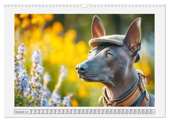 Der Xoloitzcuintli. Uralte Seelen aus aztekischem Erbe (Wandkalender 2027 DIN A3 quer), CALVENDO Monatskalender