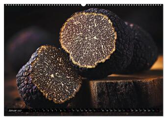 Trüffel - schwarzes Gold (hochwertiger Premium Wandkalender 2027 DIN A2 quer), Kunstdruck in Hochglanz
