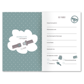 Beifahrer-Gästebuch zum 18. Geburtstag - Kreatives Auto-Gästebuch für Fahranfänger, Führerschein & Neues Auto