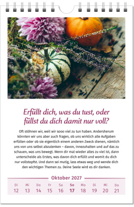 Der Lebensfreude-Kalender 2027 im Großformat