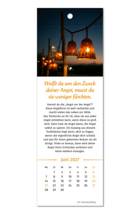 Der Lebensfreude-Lesezeichenkalender 2027