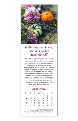 Der Lebensfreude-Lesezeichenkalender 2027
