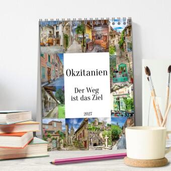 Okzitanien, Der Weg ist das Ziel (Tischkalender 2027 DIN A5 hoch), CALVENDO Monatskalender
