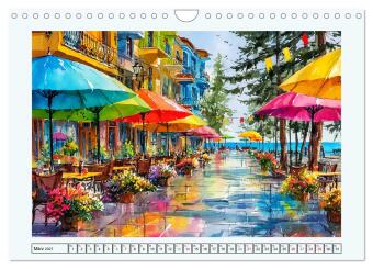 Bulgarien. Künstlerische Aquarelle zwischen Altstadt und Meer (Wandkalender 2027 DIN A4 quer), CALVENDO Monatskalender