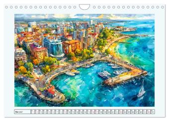 Bulgarien. Künstlerische Aquarelle zwischen Altstadt und Meer (Wandkalender 2027 DIN A4 quer), CALVENDO Monatskalender