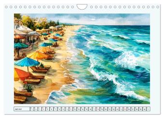 Bulgarien. Künstlerische Aquarelle zwischen Altstadt und Meer (Wandkalender 2027 DIN A4 quer), CALVENDO Monatskalender