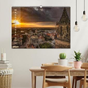 Magdeburger Dom 2027 (Wandkalender 2027 DIN A2 quer), CALVENDO Monatskalender