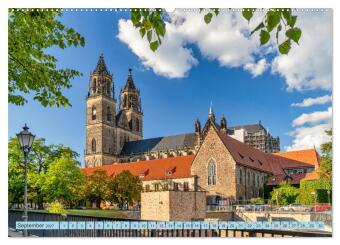 Magdeburger Dom 2027 (Wandkalender 2027 DIN A2 quer), CALVENDO Monatskalender
