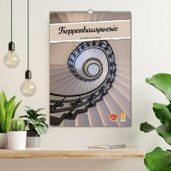 Treppenhauspoesie - Architektur im Aufstieg (Wandkalender 2027 DIN A2 hoch), CALVENDO Monatskalender