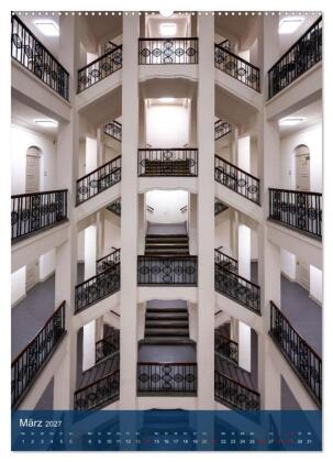 Treppenhauspoesie - Architektur im Aufstieg (Wandkalender 2027 DIN A2 hoch), CALVENDO Monatskalender