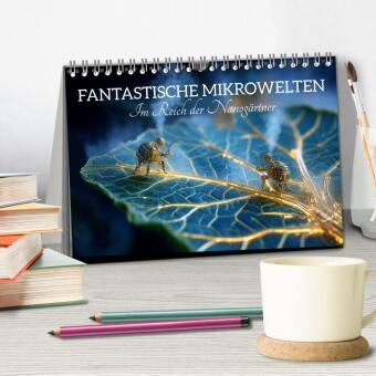 Fantastische Mikrowelten. Im Reich der Nanogärtner (Tischkalender 2027 DIN A5 quer), CALVENDO Monatskalender