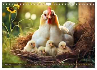 Tierkinder der Lüfte - Vogelwelt (Wandkalender 2027 DIN A4 quer), CALVENDO Monatskalender